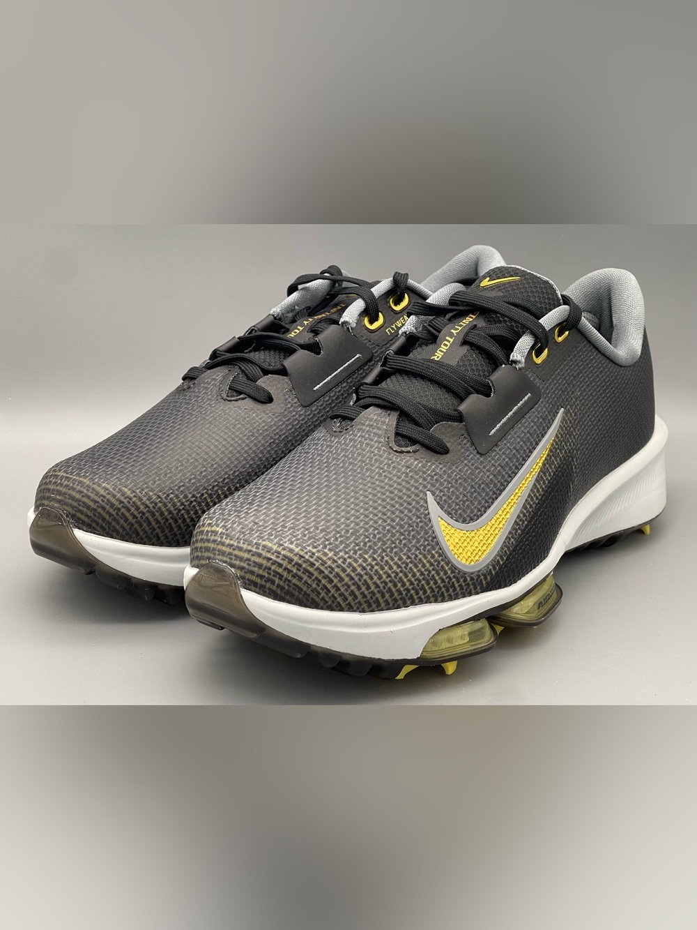 Nike Air Zoom Infinity Tour 2 Golf Shoes Black Gold FD0218-003 Men Sz 8.5 W NEW